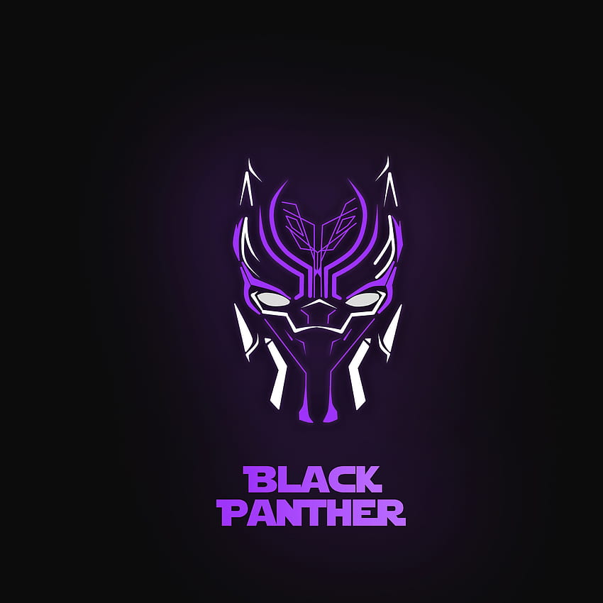 Neon iPhone 7 Black Panther, Neon Black Panther Marvel HD phone wallpaper