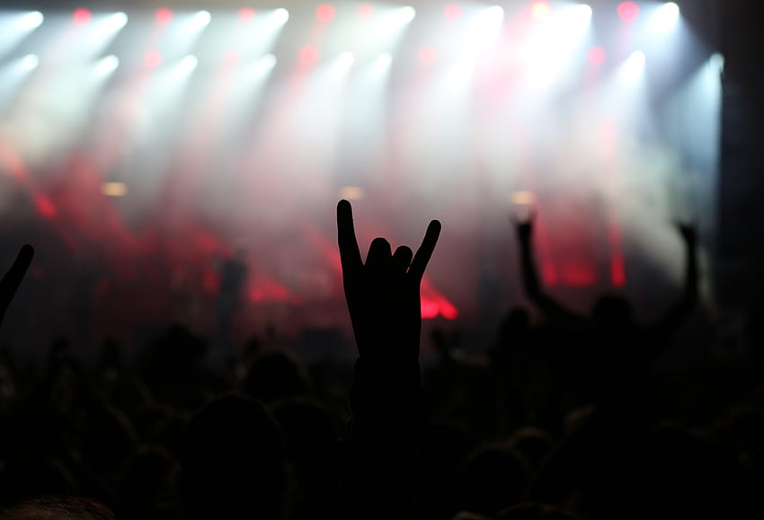 Fiesta de rock, concierto de música, baile, manos, fiesta. fondo de pantalla