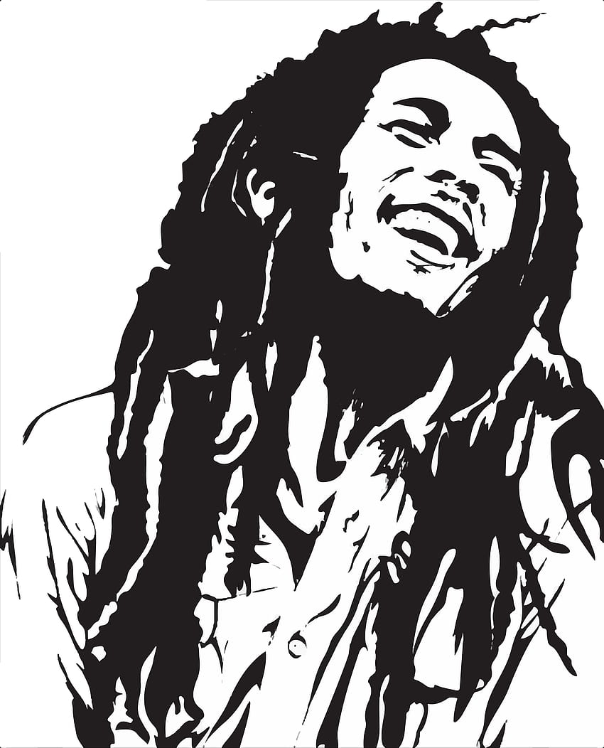 IL. Bob Marley, png v.8.5, Bob Marley noir et blanc Fond d'écran de téléphone HD