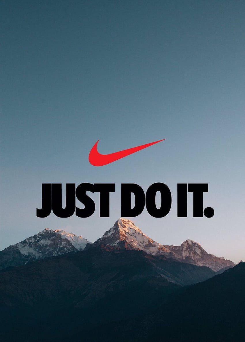 Download Black Nike Just Do It Slogan Wallpaper | Wallpapers.com