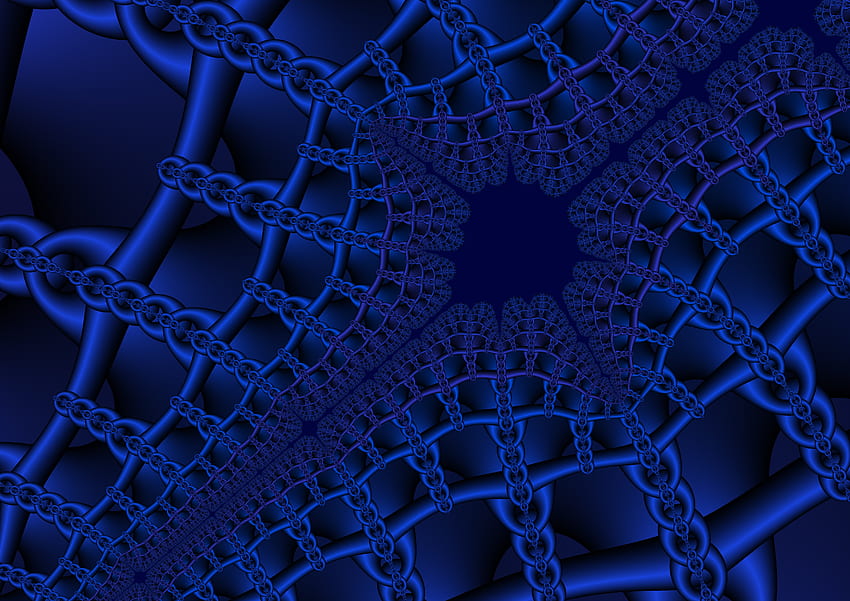 Abstract, 3D, Pattern, Fractal, Chain, Net, Chaotic, Computer Graphics HD wallpaper