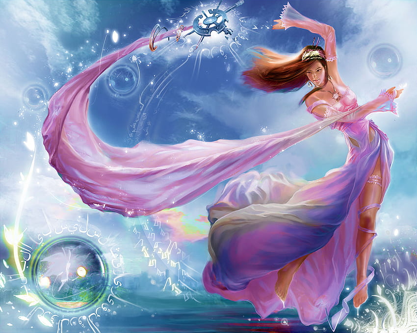 Spirit Woman of the Sea , Spiritual Woman HD wallpaper