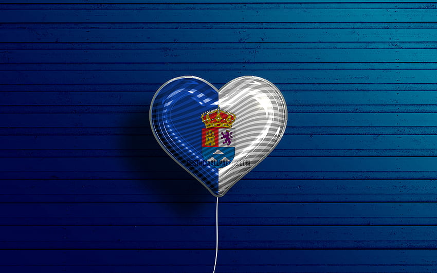 I Love Las Palmas, , リアルな風船, 青い木製の背景, ラス・パルマスの日, スペインの州, ラス・パルマスの旗, スペイン, 旗の付いた風船, スペインの州, ラス・パルマスの旗, ラス・パルマス 高画質の壁紙