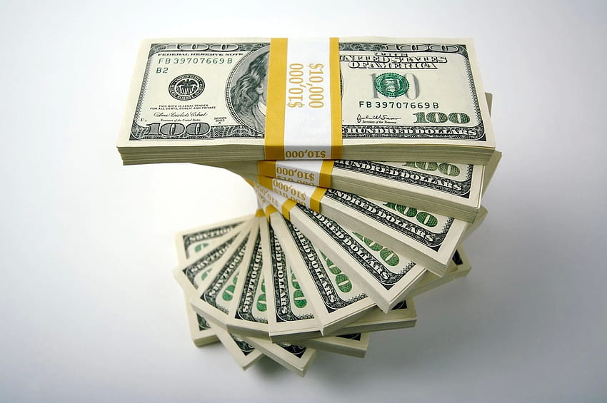 Latar Belakang Uang Tunai - Tumpukan Uang 100 Dolar - & Latar Belakang Wallpaper HD