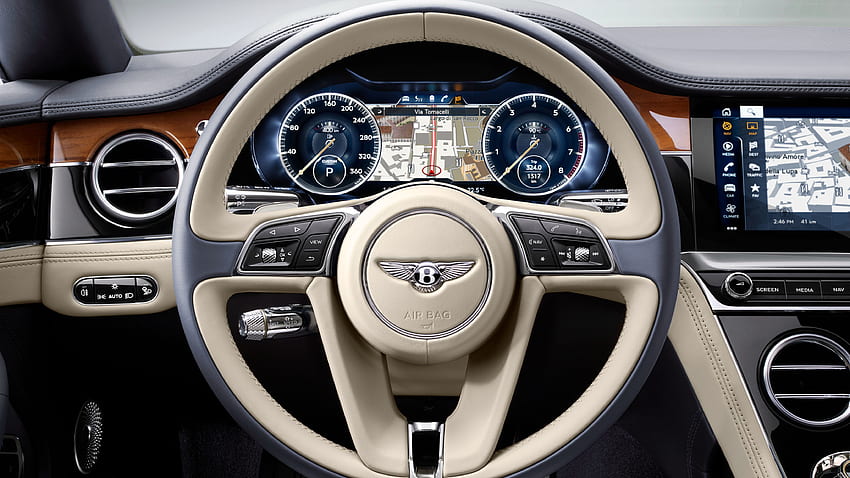 Bentley Continental GT 2017 Interior . Carro . EU IA papel de parede HD