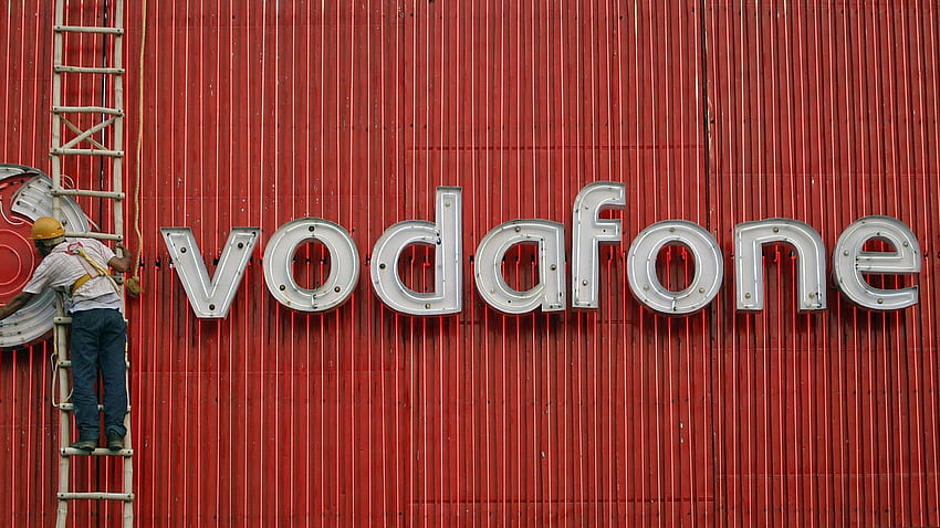Vodafones Indien-Venture steht kurz vor dem Zusammenbruch, da die Aktien fallen. Finanzzeiten HD-Hintergrundbild