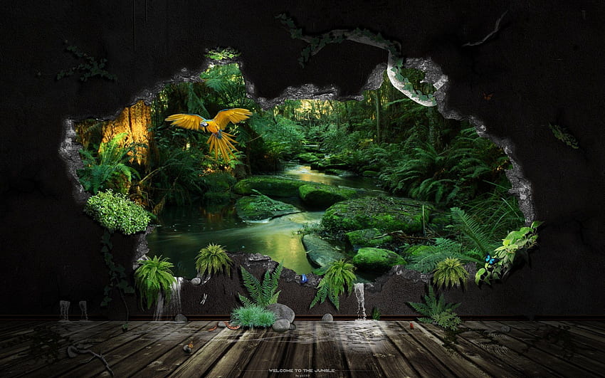 Welcome To The Jungle . Welcome To The Jungle stock, Jungle Art HD wallpaper