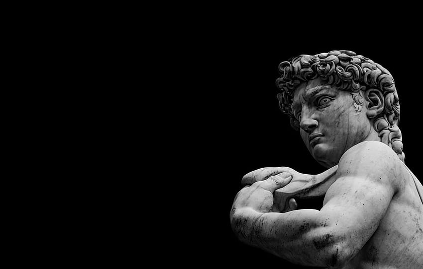 미켈란젤로의 다비드 조각상 HD 월페이퍼