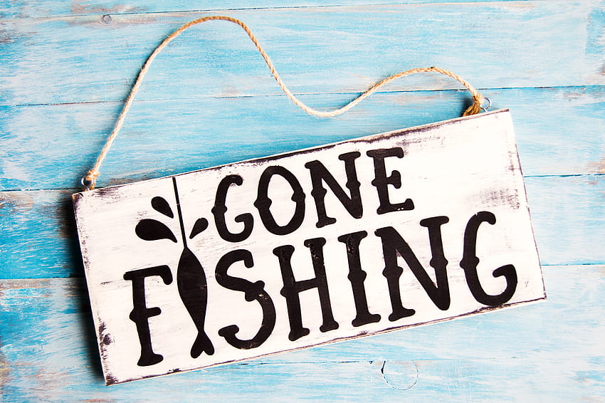 Gone Fishing Template HD wallpaper