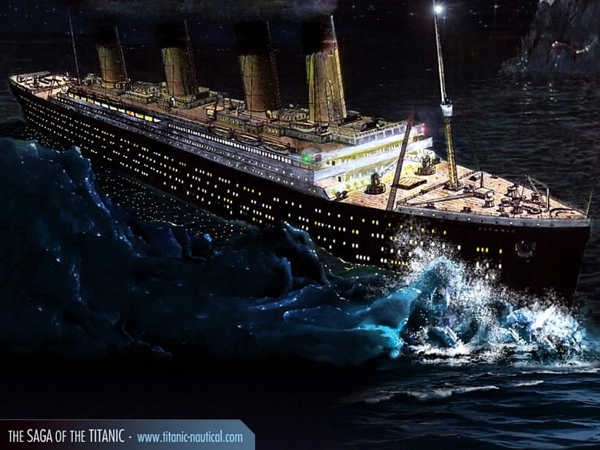 Titanic, the ship of dreams, iceberg, rms titanic HD wallpaper