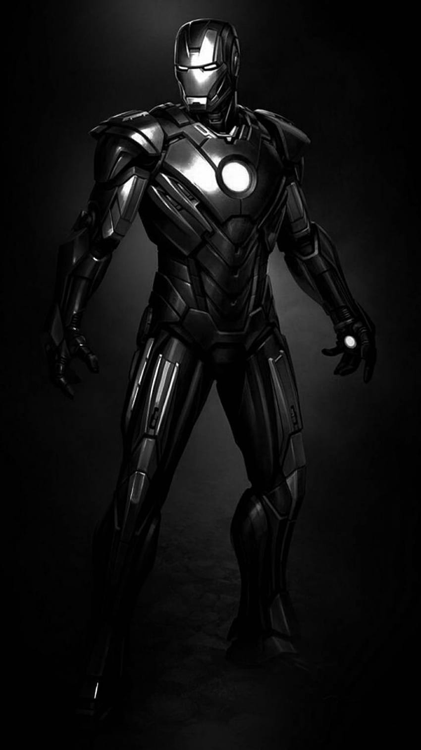 Black Iron Divine Armour. Cultivation Chat Group, Iron Man Black and White HD phone wallpaper