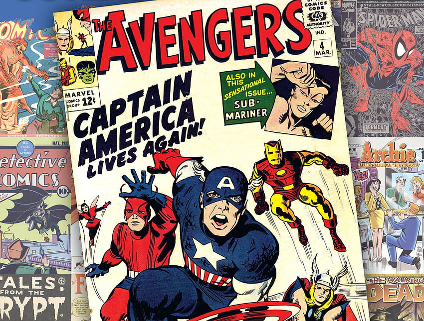AVENGERS super-héros merveille hh., Vintage Avengers Fond d'écran HD