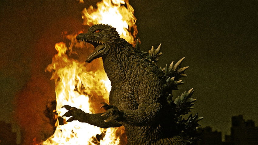 GODZILLA!, Godzilla, mythische Tiere, Fantasie, Tiere, Feuer HD-Hintergrundbild