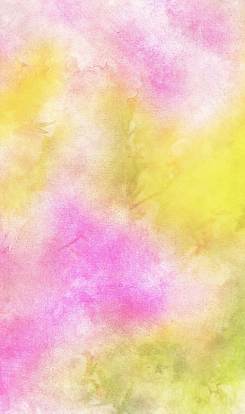 Aquarelle jaune, aquarelle colorée Fond d'écran de téléphone HD