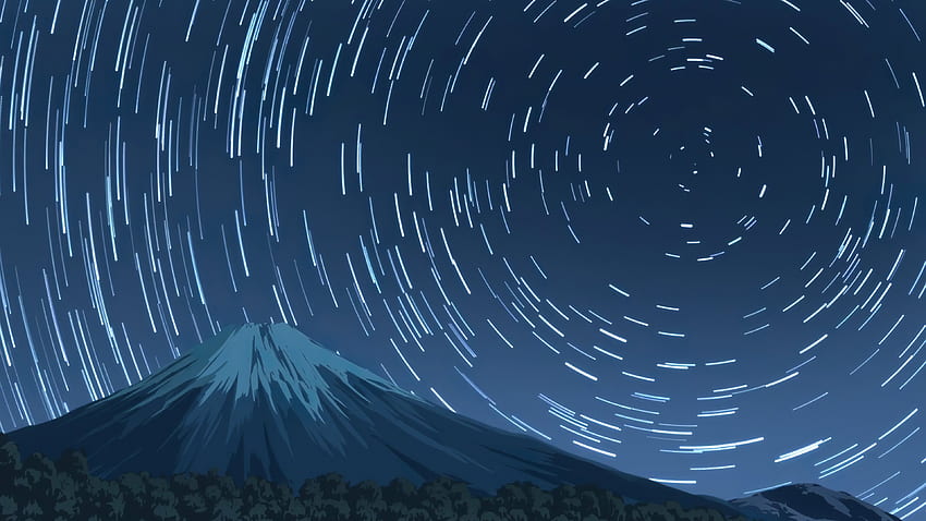 Gunung Fuji Dari Perkemahan Yuru . Gunung fuji, , Seni , Anime Gunung Fuji Wallpaper HD