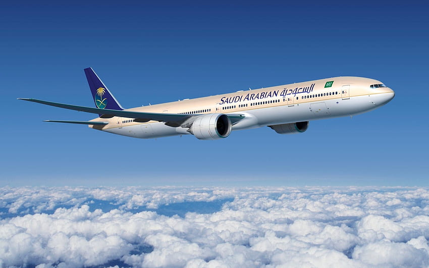 Boeing 777-Aerolíneas de Arabia Saudita-. Aerolíneas, Boeing 777, Noticias de aviación, Saudia Airlines fondo de pantalla