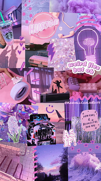 Pastel Purple Aesthetic Boujee Wall Collage Kit Dİgİtal Lilac Lavender Tumblr Room Dorm Decor 8597