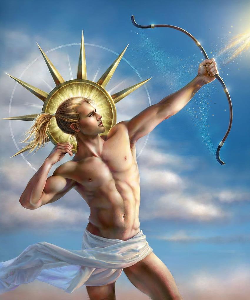 Apolo - Deus grego da luz, da música e da poesia. Deuses e Deusas Gregos - Titãs - Heróis e Criaturas Míticas Papel de parede de celular HD
