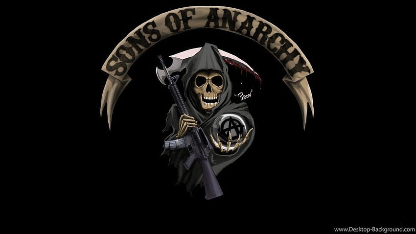 Logotipo de la serie de televisión Sons Of Anarchy de California, Sons of Anarchy Reaper fondo de pantalla