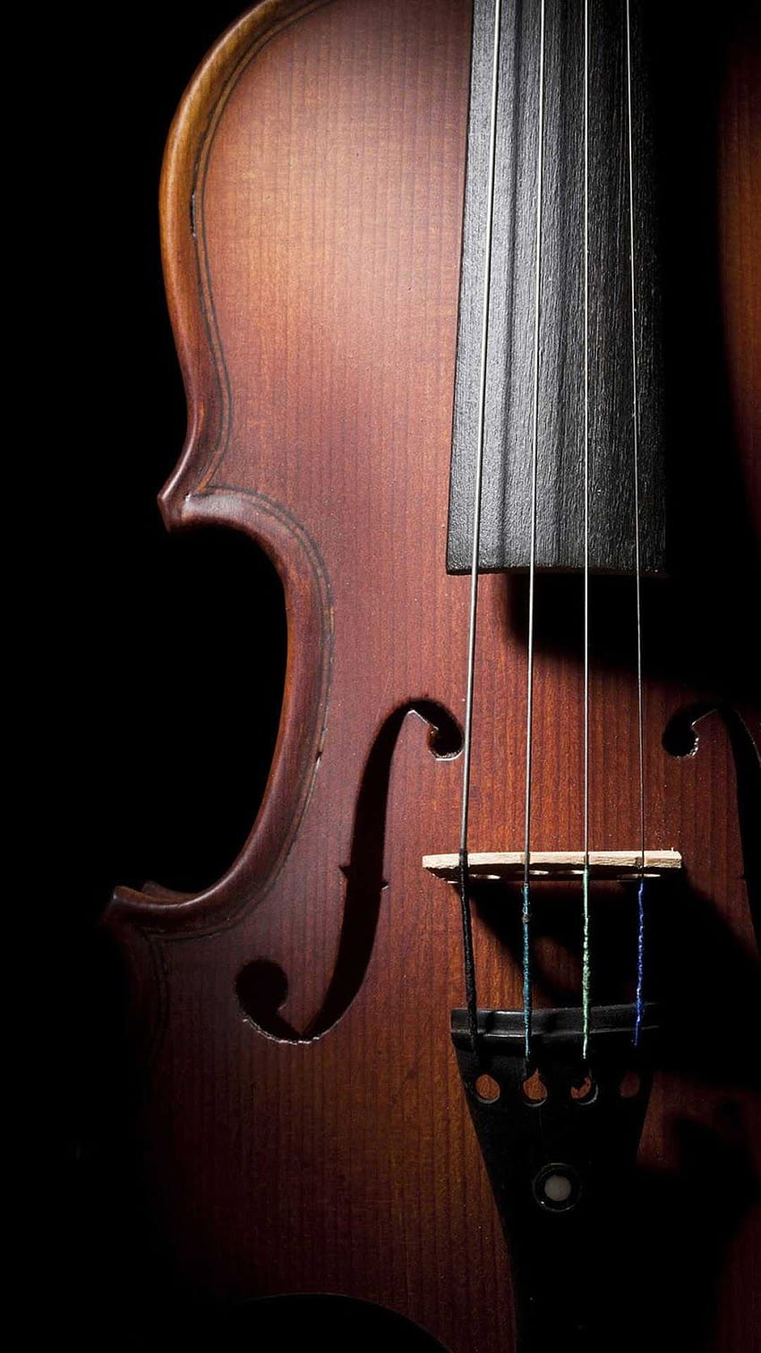 Hochwertiges mobiles Smartphone und Hintergrund voll. Cellomusik, Geigengrafik, Geige HD-Handy-Hintergrundbild