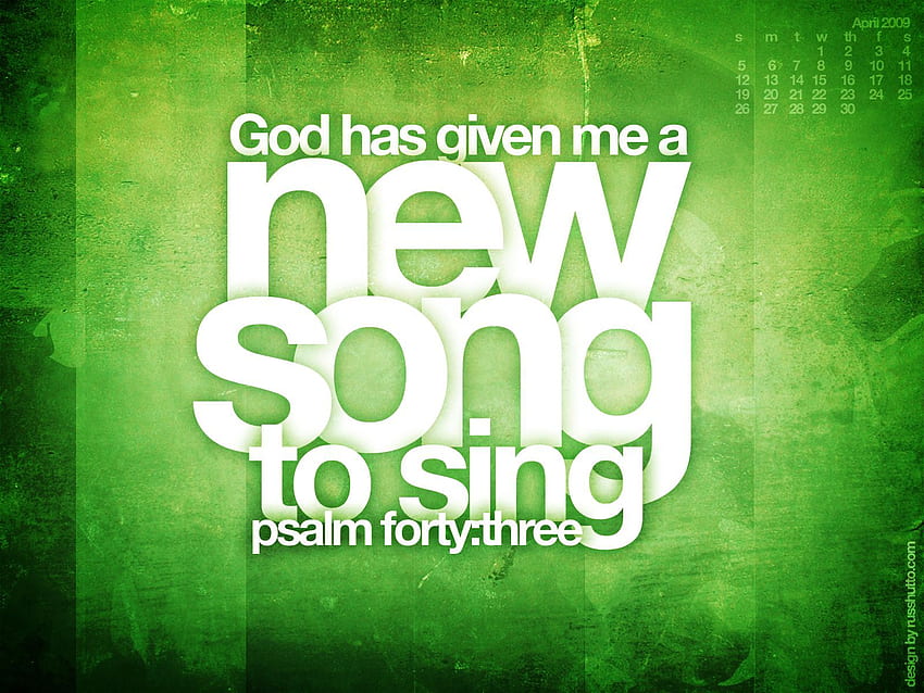 Christian Music. Christian Graphic: New Song - Christian and. Christian quotes, Psalms, Psalm 40 HD wallpaper