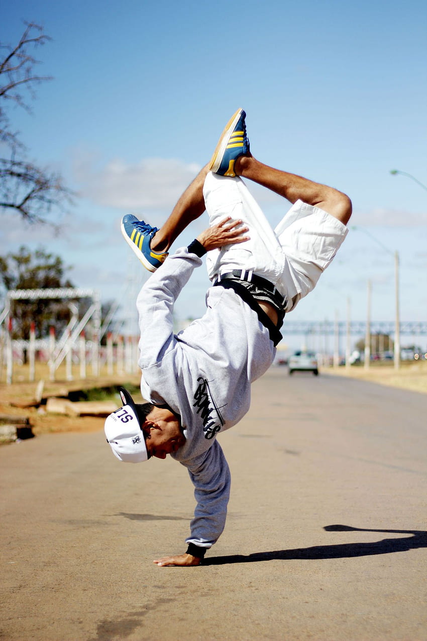 Boy Doing Break Dancing with Bag Stock Photo - Image of school, learn:  181800706