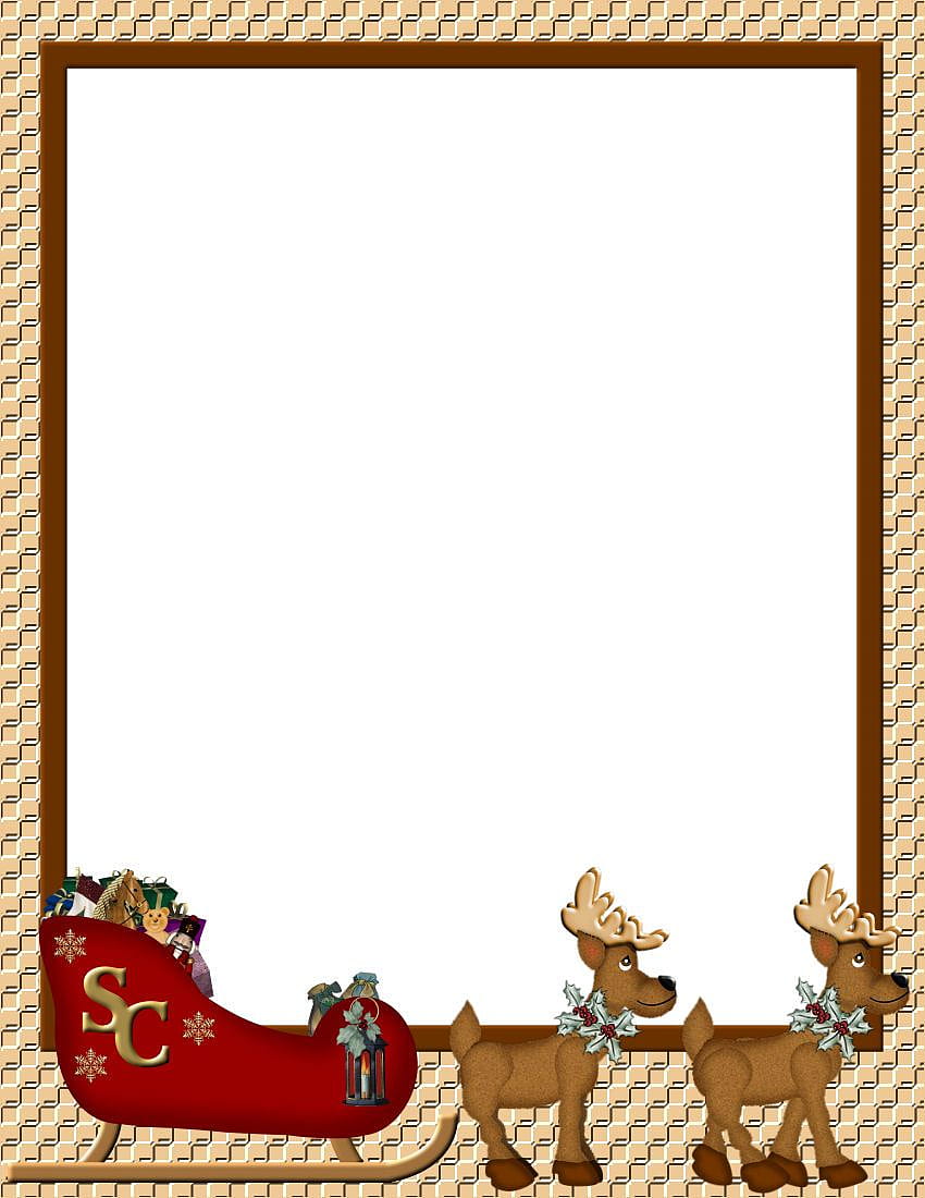 Christmas and and : christmas border HD phone wallpaper