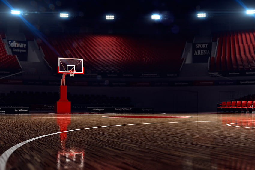 Quadra de basquete da NBA, estádio de basquete papel de parede HD