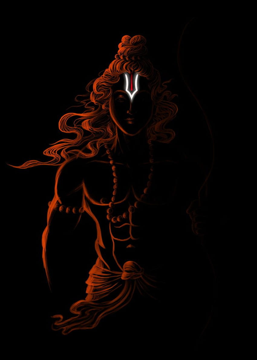 Lord Shiva Wallpaper 4K AMOLED BlackDark 4950