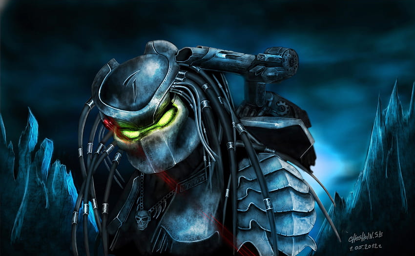 Predator Krieger Helm Rüstung Filme Fantasy Alien Sci Fi HD-Hintergrundbild