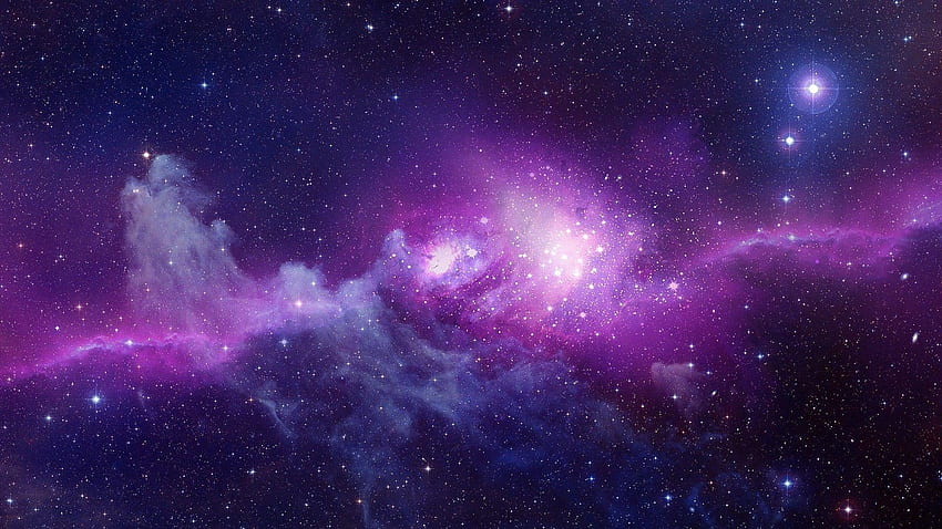 Galaxy Ps4 Lila Ästhetik HD-Hintergrundbild