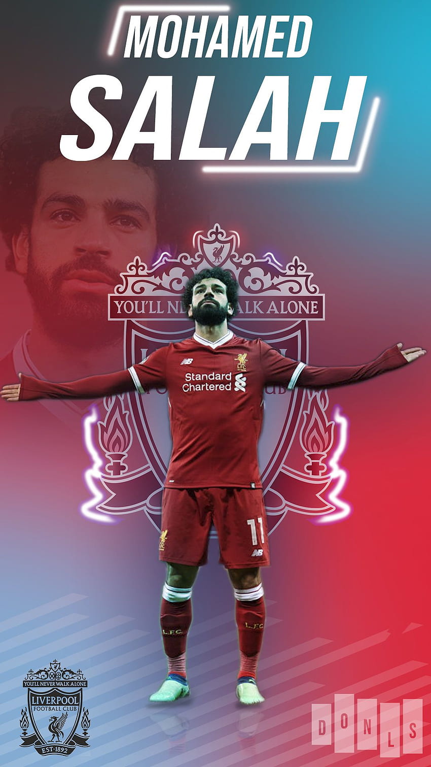 Mohamed Salah một trong những cầu thủ tài năng nhất của câu lạc bộ bóng đá  Liverpool 2K tải xuống hình nền