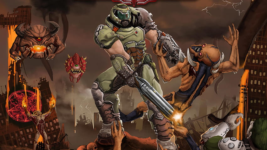 DOOM Eternal Doomguy, Doom Slayer HD-Hintergrundbild
