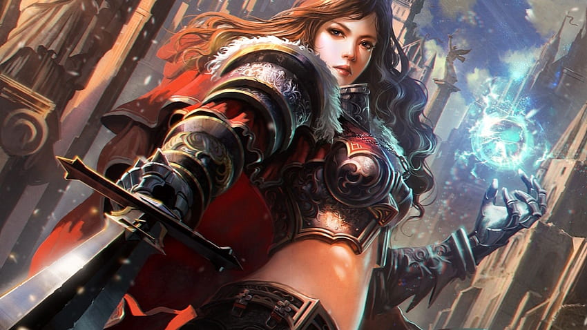 Fantasy Women Warrior . Fantasy. Woman, Female Knight HD wallpaper