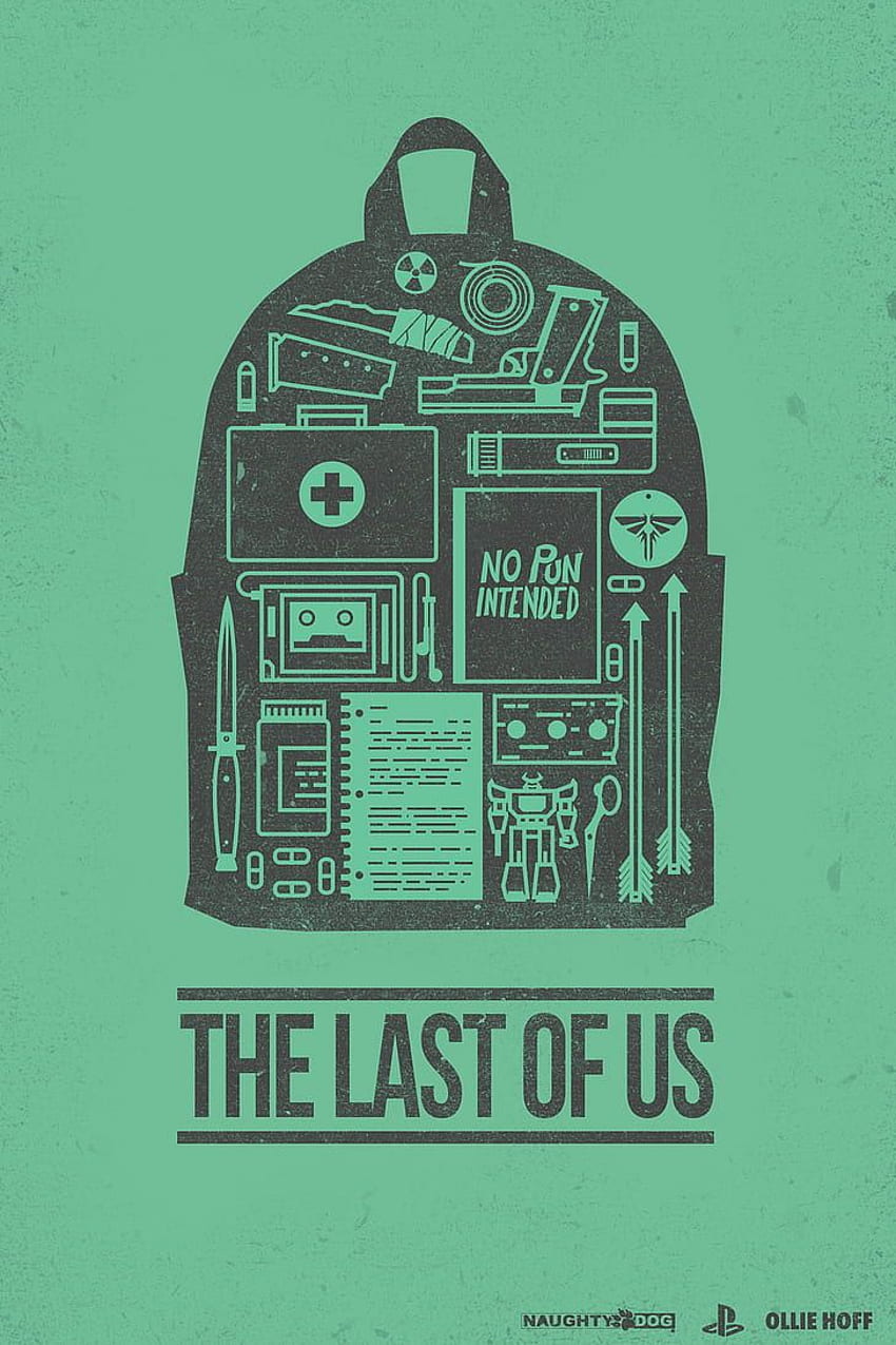Perro travieso , , , The Last of Us Minimalista fondo de pantalla del teléfono