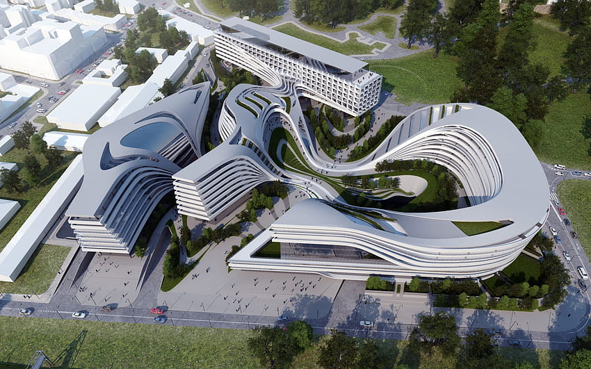 Beko Masterplan – Zaha Hadid Architects HD wallpaper
