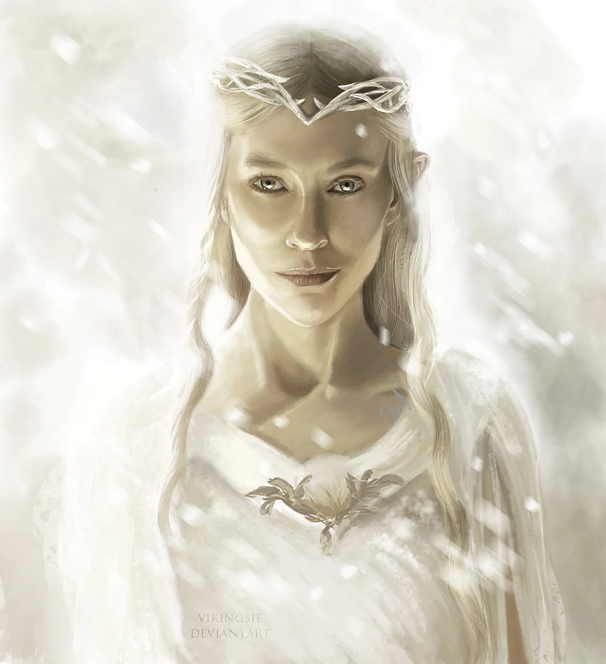 The Lord of the Rings Cate Blanchett Elves Fan ART Galadriel HD phone wallpaper
