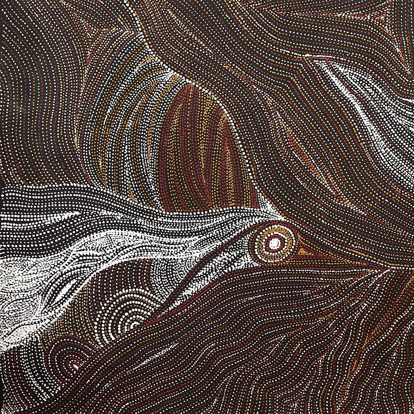 Arte aborigen Japingka en línea fondo de pantalla del teléfono