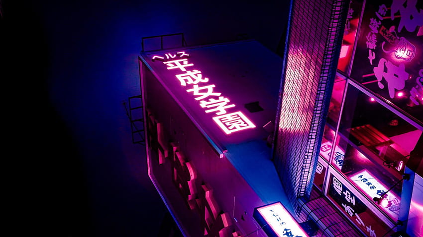 Japan , Tokio, Nacht, Stadt, Lichter, Neon • For You For & Mobile, Neon City Red HD-Hintergrundbild