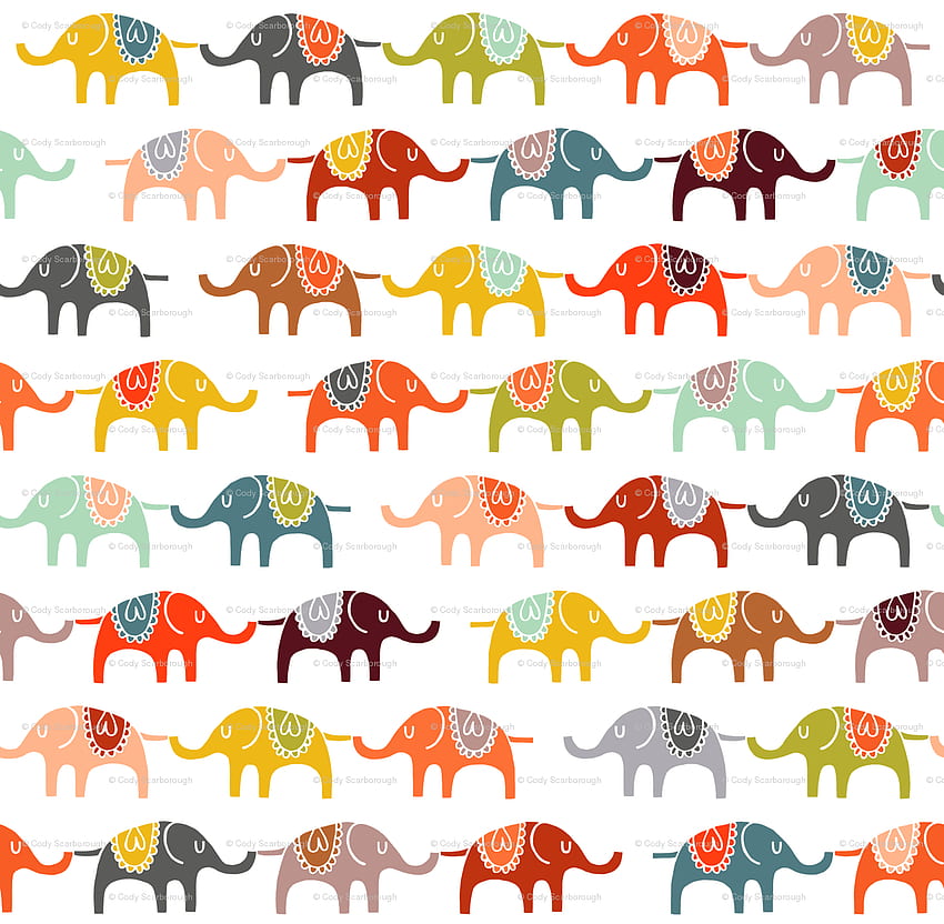 elephant march - endemic, Cute Bohemian HD wallpaper