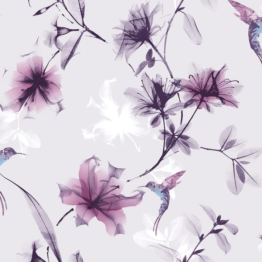 Graham & Brown X Ray Floral Purple And Pink Removable, Zen Flowers Yellow HD phone wallpaper