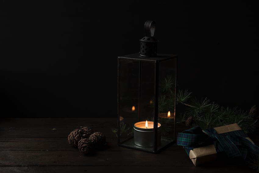Dark, Candle, Presents, Gifts, Candlestick HD wallpaper