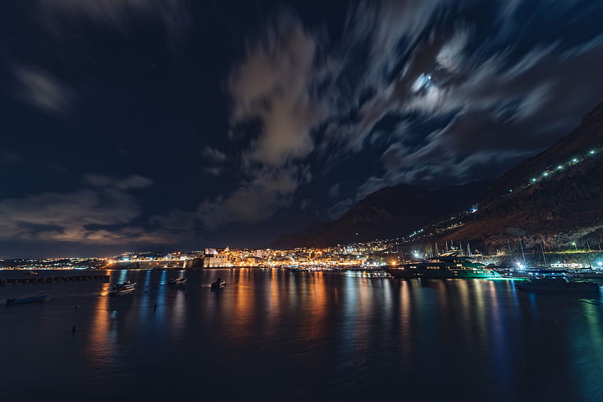 Miasta, noc, miasto, panorama Tapeta HD