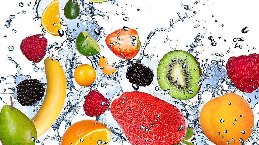 果物の背景、新鮮な果物 高画質の壁紙