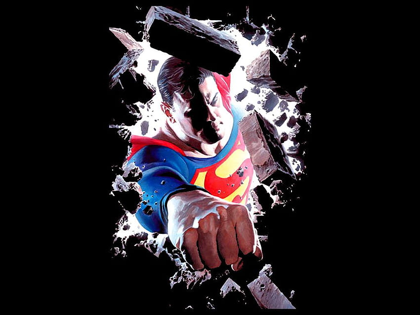 Alex Ross Punch - Fuerza de Superman Alex Ross -, Arte de Superman fondo de pantalla
