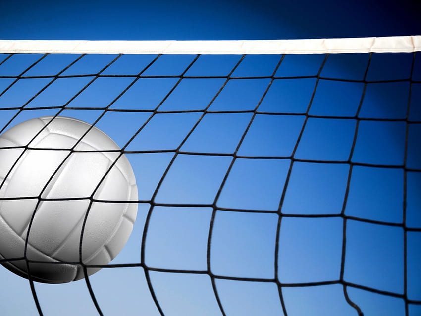 Volleyball Background - Volleyball Going Into The Net - - HD wallpaper