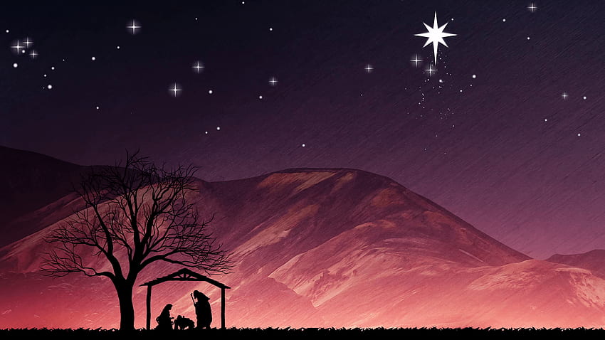 Baby Jesus Christmas Nativity Background. Winter Holidays Motion HD wallpaper