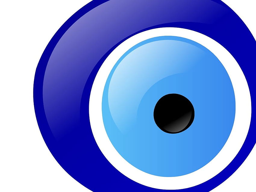 evil blue eye HD wallpaper