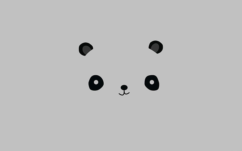 Cute minimal panda illust art Cute MacBook Air HD wallpaper  Pxfuel
