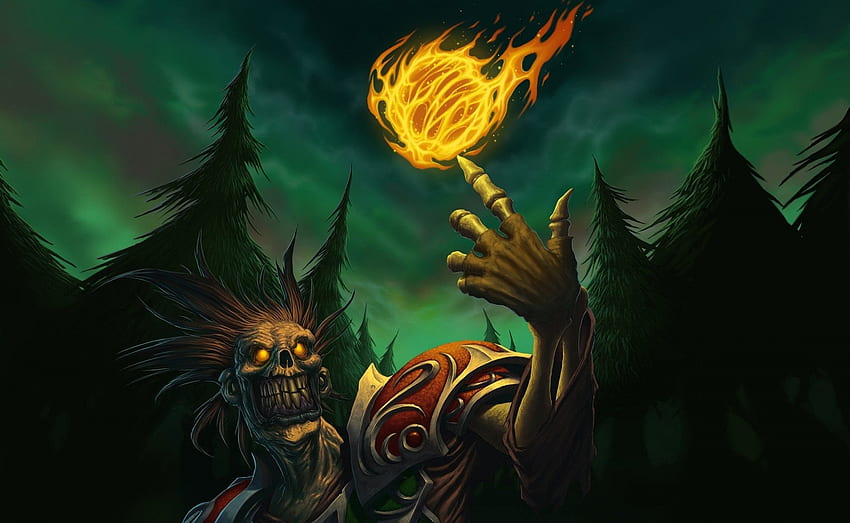 World of Warcraft wow untoter Feuerball HD-Hintergrundbild